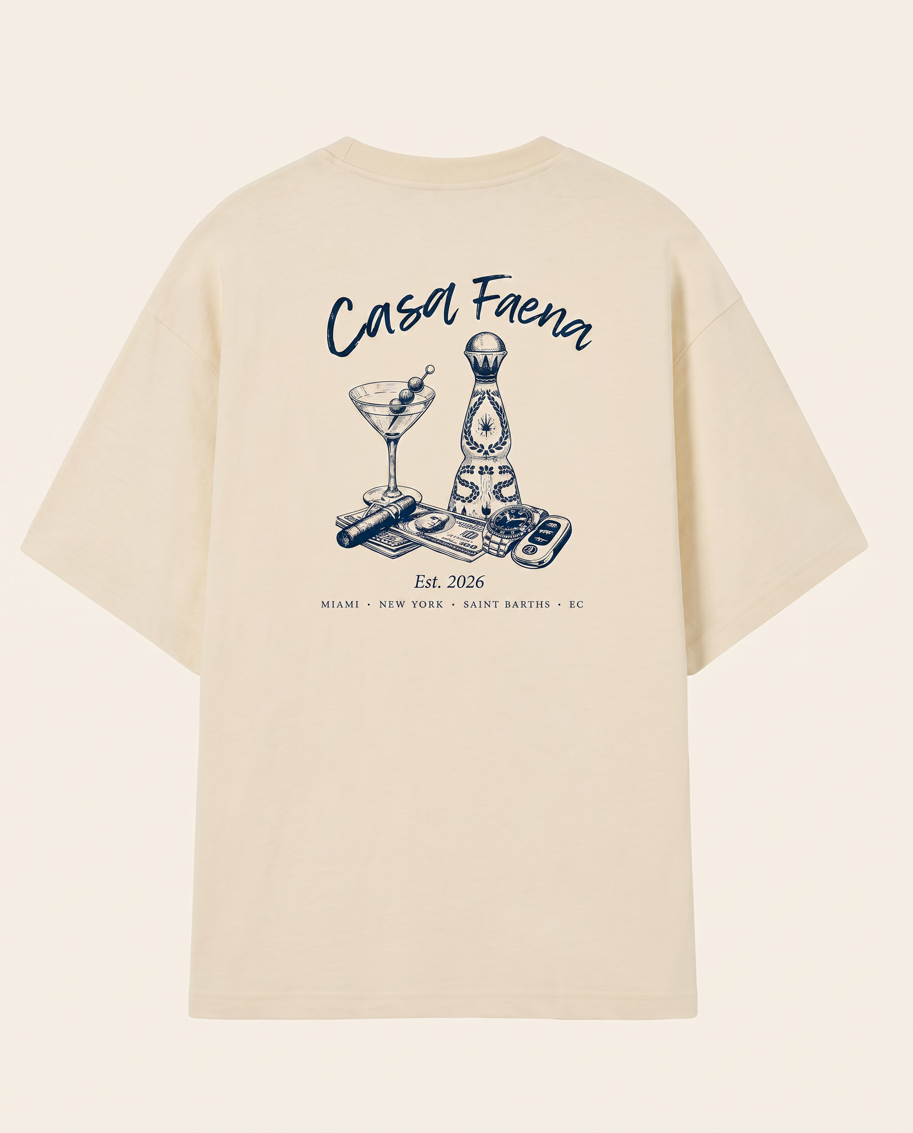 The Classic tee — flat lay of the back print